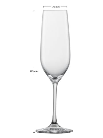Schott Zwiesel 4-delige set: champagneglazen "Forte" - 227 ml