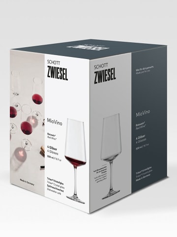 Schott Zwiesel 4er-Set: Rotweingläser "Miovino" - 500 ml