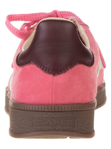 GANT Footwear Leder-Sneakers "Dreamy" in Pink/ Weiß