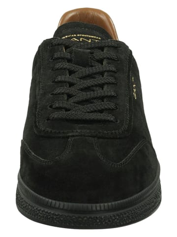 GANT Footwear Skórzane sneakersy w kolorze czarnym