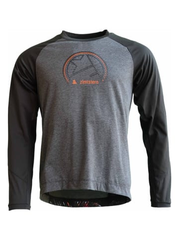 Zimtstern Fahrradshirt "Pure Flowz" in Grau/ Anthrazit