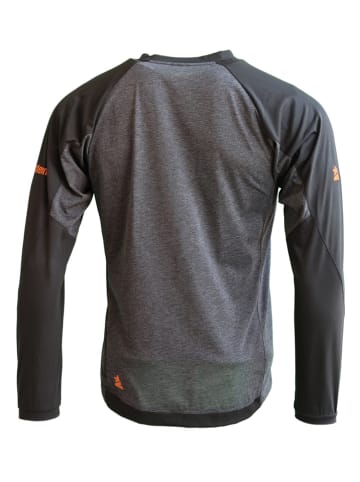 Zimtstern Fahrradshirt "Pure Flowz" in Grau/ Anthrazit