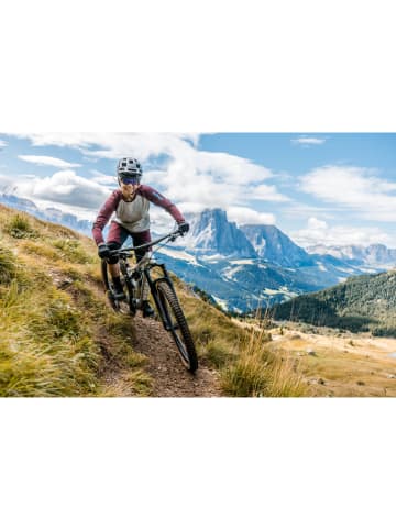 Zimtstern Fahrradshirt "Pure Flowz" in Grau/ Rot