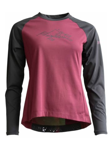 Zimtstern Fahrradshirt "Pure Flowz" in Rot/ Anthrazit