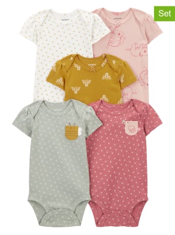 carter's 5er Set: Bodys in Bunt