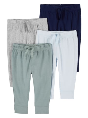 carter's 4er-Set: Sweathosen in Blau/ Grün/ Grau