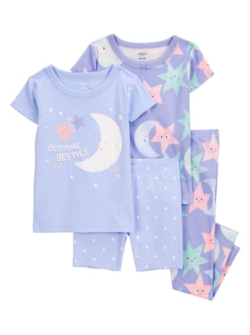 carter's 2er-Set: Pyjamas in Blau/ Bunt