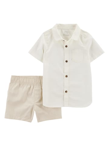 carter's 2tlg. Outfit in Beige/ Creme