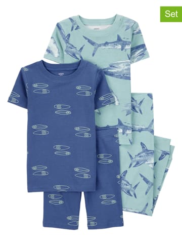 carter's 2-delige set: pyjama's blauw/turquoise