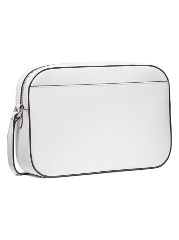 Michael Kors Skórzana torebka w kolorze białym - 24 x 16,5 x 5 cm