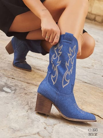 Bellucci Westernstiefel in Blau