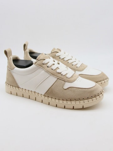 Bellucci Sneakers in Beige/ Weiß