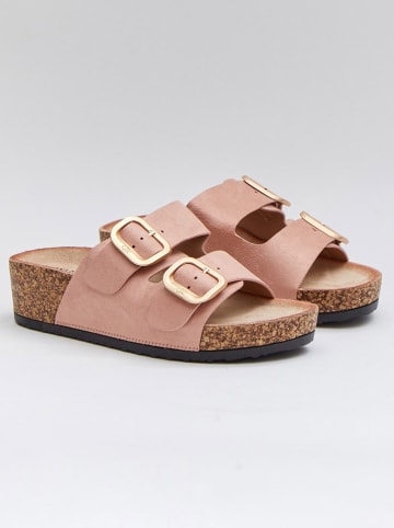 Bellucci Sleehakslippers lichtroze