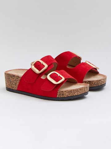 Bellucci Sleehakslippers rood