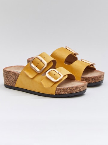 Bellucci Sleehakslippers goudkleurig