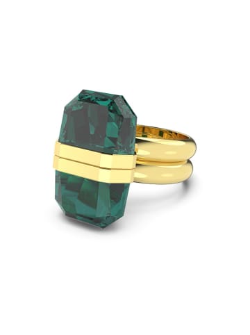 Swarovski Ring mit Kristall in Gold/ Grün