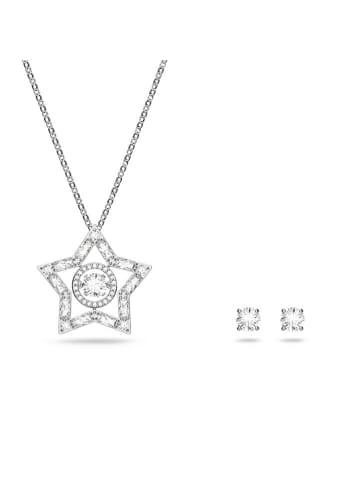 Swarovski 2tlg. Schmuckset: Halskette und Ohrstecker