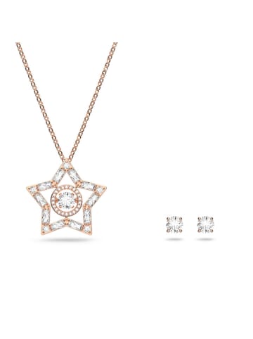 Swarovski 2tlg. Schmuckset: Halskette und Ohrstecker