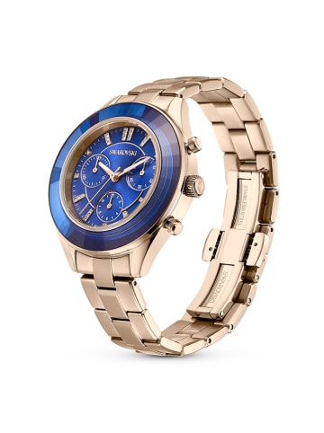Swarovski Chronograph in Gold/ Blau