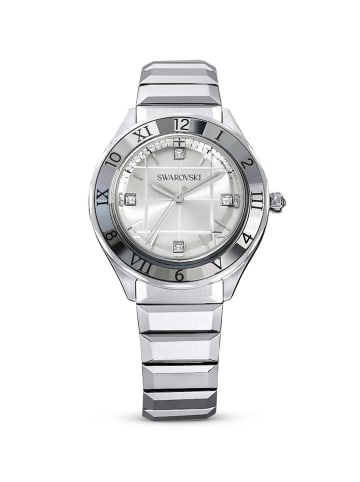 Swarovski Quarzuhr in Silber/ Anthrazit/ Weiß