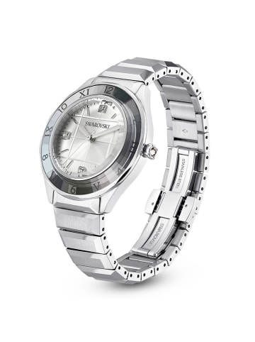 Swarovski Quarzuhr in Silber/ Anthrazit/ Weiß