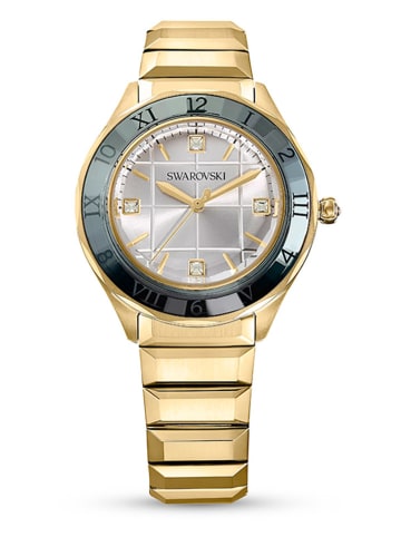 Swarovski Kwartshorloge goudkleurig