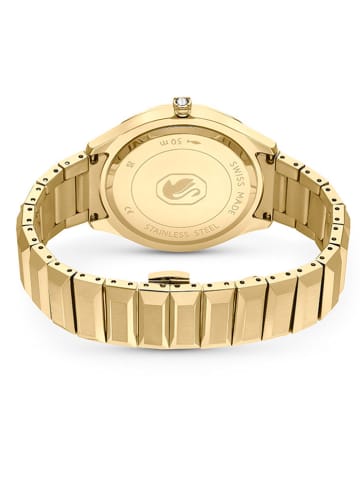 Swarovski Zegarek kwarcowy w kolorze złoto-zielono-białym
