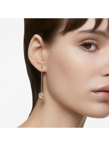 Swarovski Vergold. Ohrstecker mit Kristallen