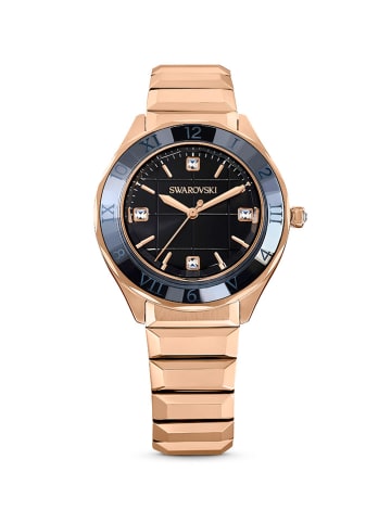 Swarovski Quarzuhr in  Rosévegold/ Schwarz