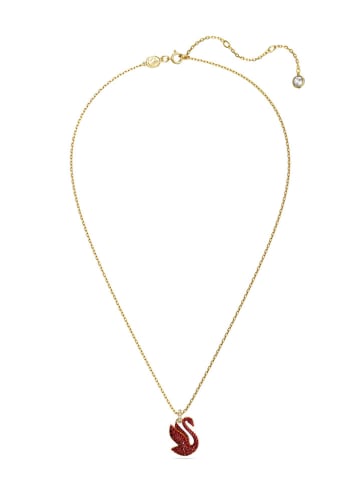 Swarovski Vergold. Halskette mit Anhänger - (L)42 cm