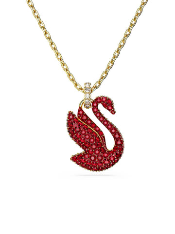 Swarovski Vergold. Halskette mit Anhänger - (L)42 cm