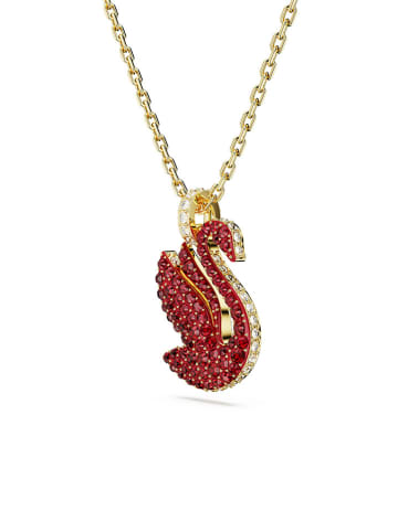 Swarovski Vergold. Halskette mit Anhänger - (L)42 cm