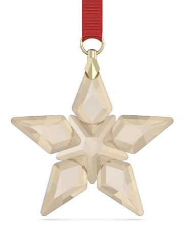 Swarovski Kristallstern in Beige/ Rot