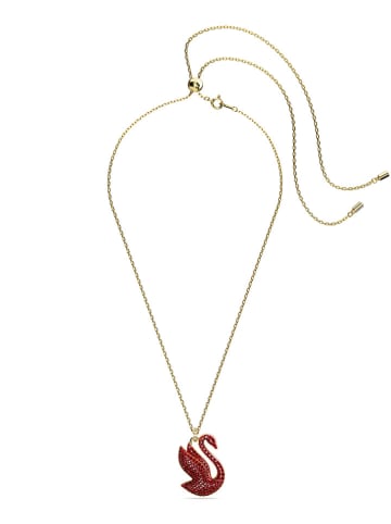Swarovski Vergold. Halskette mit Anhänger - (L)40 cm