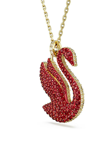 Swarovski Vergold. Halskette mit Anhänger - (L)40 cm