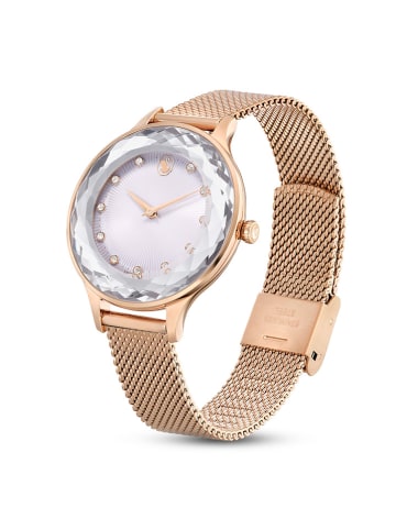 Swarovski Kwartshorloge roségoudkleurig/wit