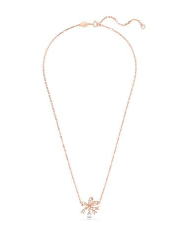 Swarovski Rosévergold. Halskette mit Schmuckelement - (L)38 cm