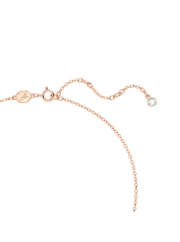 Swarovski Rosévergold. Halskette mit Schmuckelement - (L)38 cm