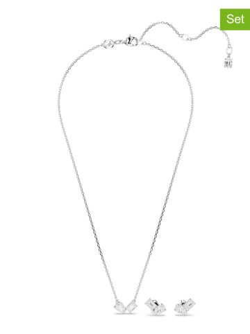 Swarovski 2tlg. Schmuckset: Halskette und Ohrstecker