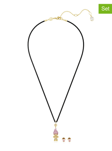 Swarovski 2tlg. Schmuckset: Halskette und Ohrstecker