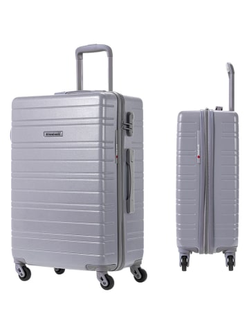 Travel World 4tlg. Hardcase-Trolleyset in Grau