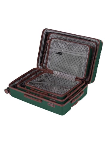 Pierre Cardin 3tlg. Hardcase-Trolleyset in Grün