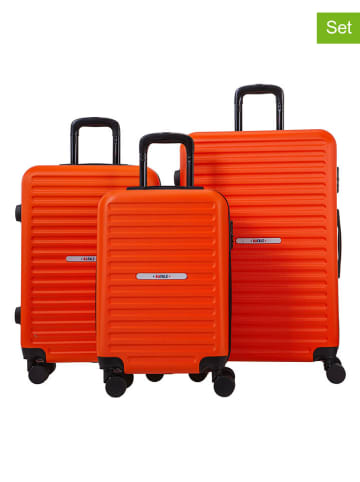 Rafale 3tlg. Hardcase-Trolleyset in Orange