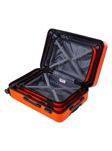 Rafale 3-delige hardcase-trolleyset oranje