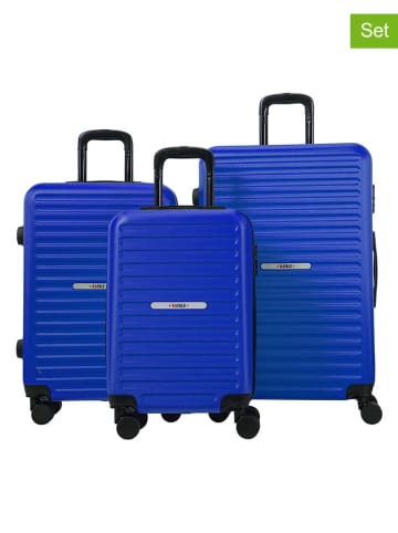 Rafale 3tlg. Hardcase-Trolleyset in Blau