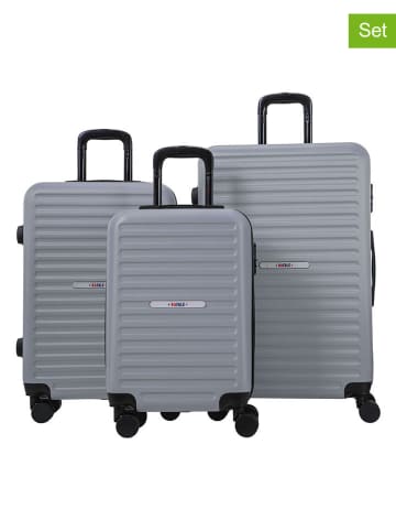 Rafale 3tlg. Hardcase-Trolleyset in Grau