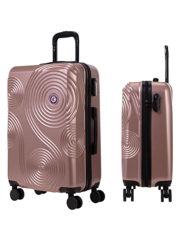 Rafale 3tlg. Hardcase-Trolleyset in Hellbraun