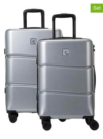 Pierre Cardin 2tlg. Hardcase-Trolleyset in Silber