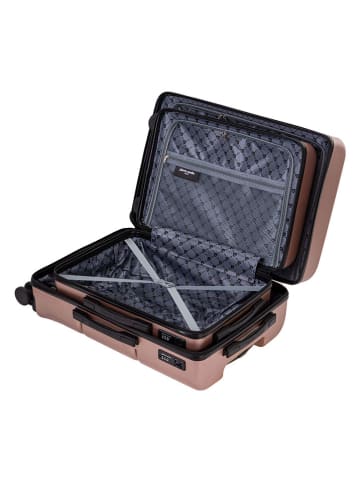 Pierre Cardin 2tlg. Hardcase-Trolleyset in Hellbraun