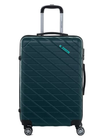 Pierre Cardin Hardcase-trolley groen - (B)47 x (H)67 x (D)25 cm